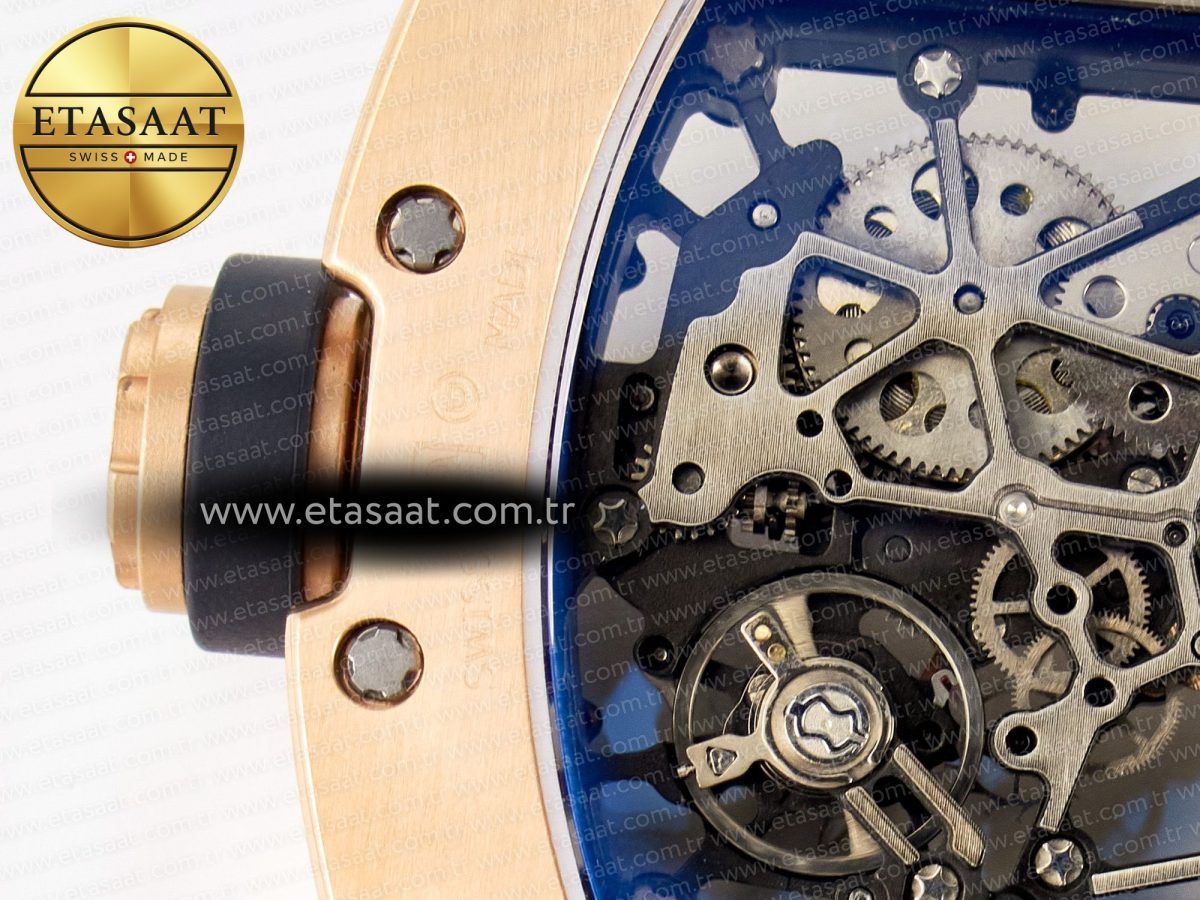 Richard Mille RM035-02 RG SONIC Best Edition Skeleton Dial on Black Rubber Strap Clone RMUL1 - Görsel 19