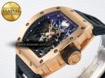 Richard Mille RM035-02 RG SONIC Best Edition Skeleton Dial on Black Rubber Strap Clone RMUL1 - Görsel 6