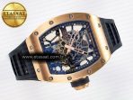 Richard Mille RM035-02 RG SONIC Best Edition Skeleton Dial on Black Rubber Strap Clone RMUL1 - Görsel 8