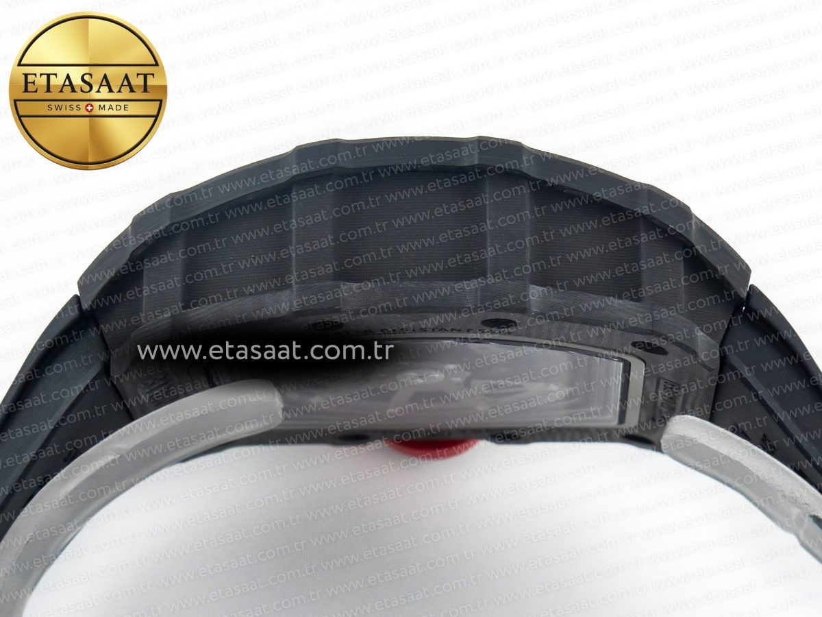 Richard Mille RM035 Carbon SONIC Best Edition Skeleton Dial on Black Rubber Strap Clone RMUL2 V2 - Görsel 15