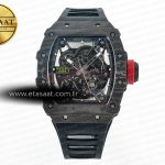 Richard Mille RM035 Karbon Sonic İskelet Kadran Siyah RMUL2 Eta Saat - Görsel 3 - 1:1 Süper Klon Saat