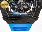 Richard Mille RM035 Carbon SONIC Best Edition Skeleton Dial on Blue Rubber Strap Clone RMUL2 V2 - Görsel 11
