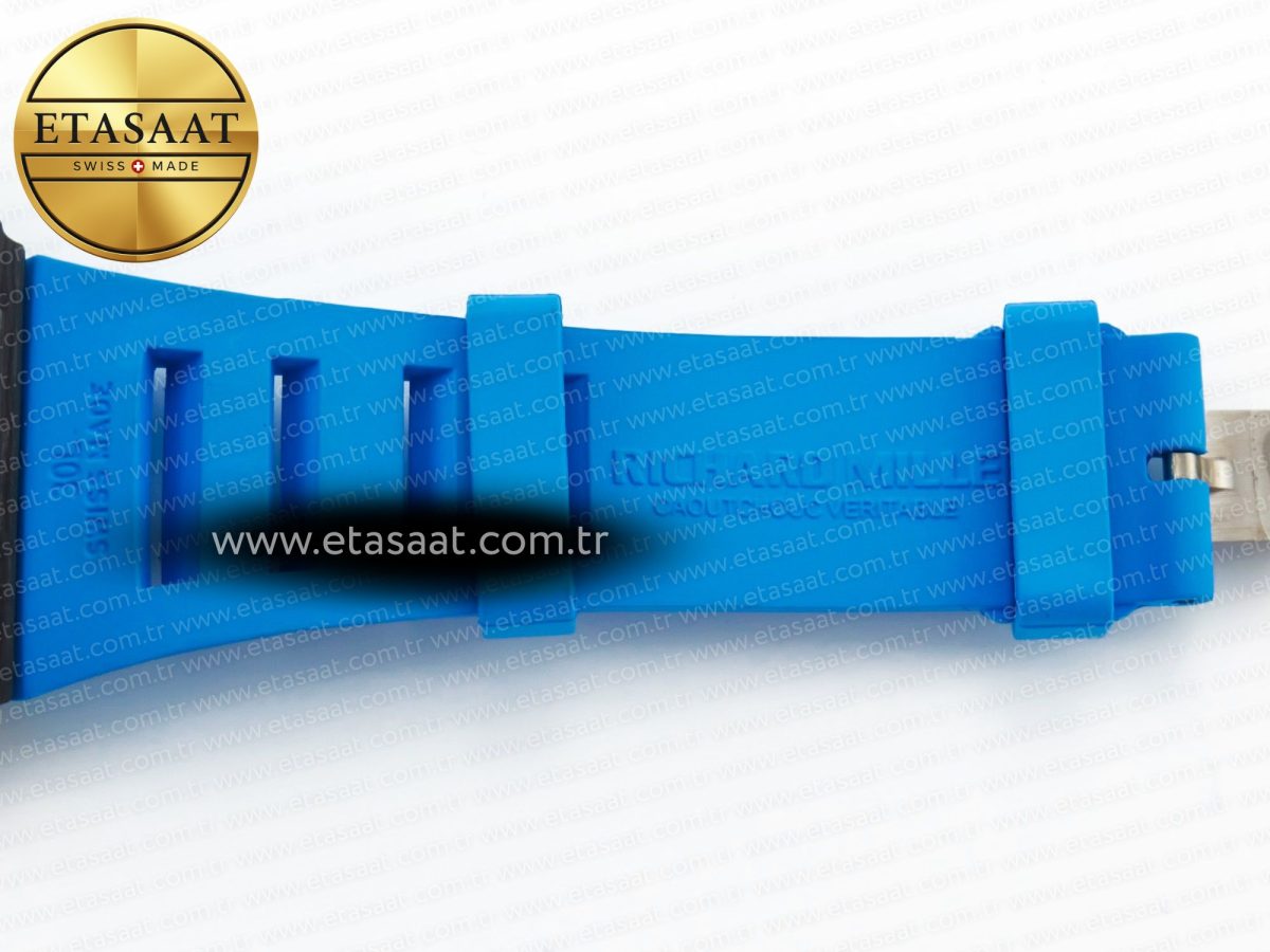 Richard Mille RM035 Carbon SONIC Best Edition Skeleton Dial on Blue Rubber Strap Clone RMUL2 V2 - Görsel 25