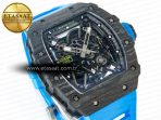Richard Mille RM035 Carbon SONIC Best Edition Skeleton Dial on Blue Rubber Strap Clone RMUL2 V2 - Görsel 5