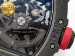 Richard Mille RM035 Carbon SONIC Best Edition Skeleton Dial on White Rubber Strap Clone RMUL2 V2 - Görsel 19