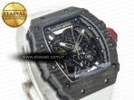 Richard Mille RM035 Carbon SONIC Best Edition Skeleton Dial on White Rubber Strap Clone RMUL2 V2 - Görsel 5