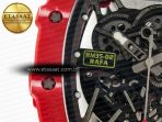 Richard Mille RM035 Red Carbon SONIC Best Edition Skeleton Dial on Black Rubber Strap Clone RMUL2 V2 - Görsel 11