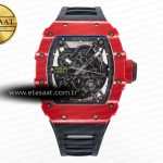 Richard Mille RM035 Kırmızı Karbon Sonic İskelet RMUL2 Eta Saat - Görsel 3 - 1:1 Süper Klon Saat