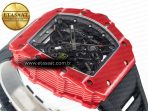 Richard Mille RM035 Red Carbon SONIC Best Edition Skeleton Dial on Black Rubber Strap Clone RMUL2 V2 - Görsel 5