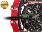 Richard Mille RM035 Red Carbon SONIC Best Edition Skeleton Dial on Red Rubber Strap Clone RMUL2 V2 - Görsel 12
