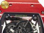 Richard Mille RM035 Red Carbon SONIC Best Edition Skeleton Dial on Red Rubber Strap Clone RMUL2 V2 - Görsel 14