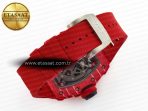 Richard Mille RM035 Red Carbon SONIC Best Edition Skeleton Dial on Red Rubber Strap Clone RMUL2 V2 - Görsel 17