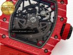 Richard Mille RM035 Red Carbon SONIC Best Edition Skeleton Dial on Red Rubber Strap Clone RMUL2 V2 - Görsel 19