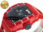 Richard Mille RM035 Red Carbon SONIC Best Edition Skeleton Dial on Red Rubber Strap Clone RMUL2 V2 - Görsel 6