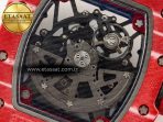 Richard Mille RM035 Red Carbon SONIC Best Edition Skeleton Dial on White Rubber Strap Clone RMUL2 V2 - Görsel 18