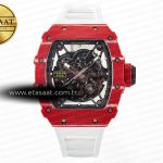 Richard Mille RM035 Kırmızı Karbon Sonic İskelet RMUL2 S2 Eta Saat - Görsel 3 - 1:1 Süper Klon Saat