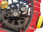 Richard Mille RM035 Red Carbon SONIC Best Edition Skeleton Dial on Yellow Rubber Strap Clone RMUL2 V2 - Görsel 20