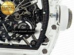 Richard Mille RM035 TRANSPARENT SONIC Best Edition Skeleton Dial on White Rubber Strap Clone RMUL2 V2 - Görsel 14