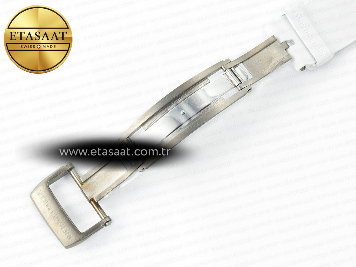 Richard Mille RM035 TRANSPARENT SONIC Best Edition Skeleton Dial on White Rubber Strap Clone RMUL2 V2 - Görsel 20