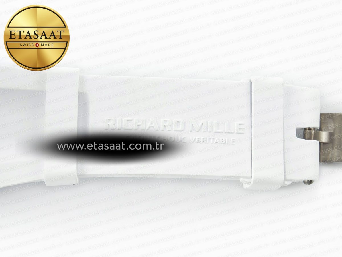 Richard Mille RM035 TRANSPARENT SONIC Best Edition Skeleton Dial on White Rubber Strap Clone RMUL2 V2 - Görsel 23