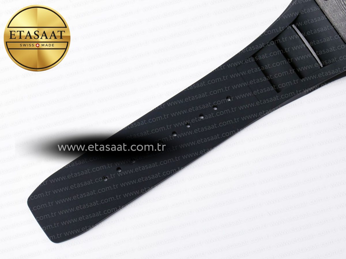 Richard Mille RM055 NTPT UOKF 1:1 Best Edition Black Inner Bezel Black Crown on Black Rubber Strap RMUL2 Super Clone - Görsel 20