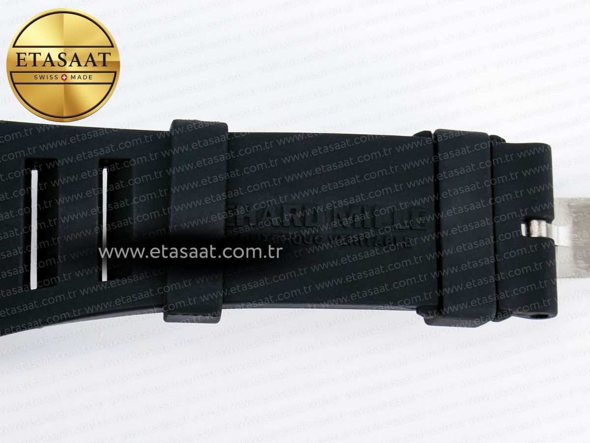 Richard Mille RM055 NTPT UOKF 1:1 Best Edition Black Inner Bezel Black Crown on Black Rubber Strap RMUL2 Super Clone - Görsel 25