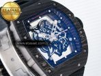 Richard Mille RM055 NTPT UOKF 1:1 Best Edition Black Inner Bezel Black Crown on Black Rubber Strap RMUL2 Super Clone - Görsel 5