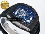 Richard Mille RM055 NTPT UOKF 1:1 Best Edition Black Inner Bezel Black Crown on Black Rubber Strap RMUL2 Super Clone - Görsel 7