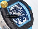 Richard Mille RM055 NTPT UOKF 1:1 Best Edition Blue Inner Bezel Black Crown on Blue Rubber Strap RMUL2 Super Clone - Görsel 5