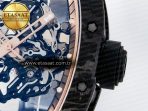 Richard Mille RM055 NTPT UOKF 1:1 Best Edition RG Inner Bezel Black Crown on Black Rubber Strap RMUL2 Super Clone - Görsel 11