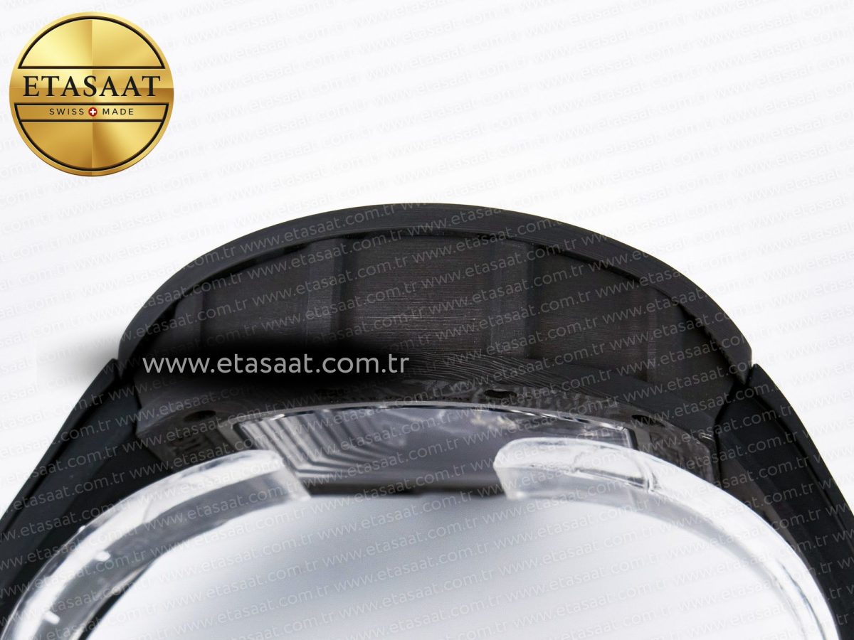 Richard Mille RM055 NTPT UOKF 1:1 Best Edition RG Inner Bezel Black Crown on Black Rubber Strap RMUL2 Super Clone - Görsel 13
