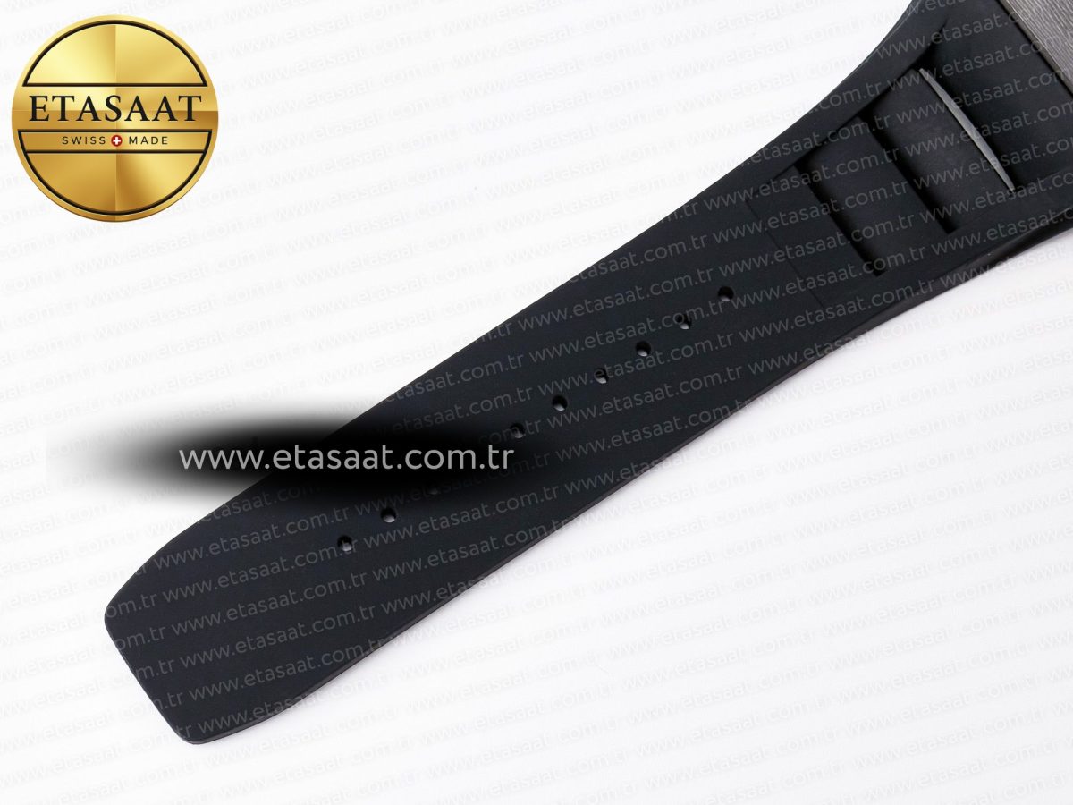 Richard Mille RM055 NTPT UOKF 1:1 Best Edition RG Inner Bezel Black Crown on Black Rubber Strap RMUL2 Super Clone - Görsel 19
