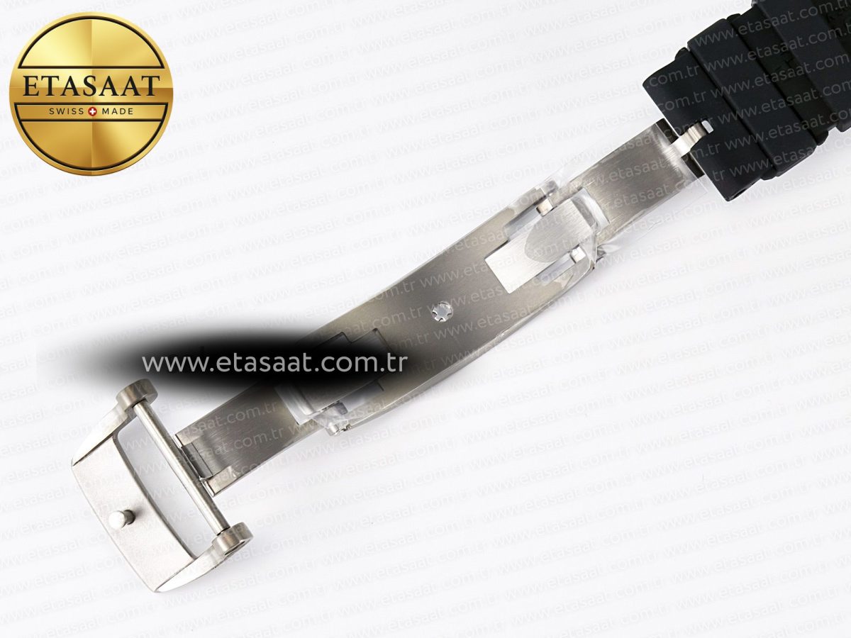 Richard Mille RM055 NTPT UOKF 1:1 Best Edition RG Inner Bezel Black Crown on Black Rubber Strap RMUL2 Super Clone - Görsel 22
