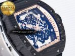 Richard Mille RM055 NTPT UOKF 1:1 Best Edition RG Inner Bezel Black Crown on Black Rubber Strap RMUL2 Super Clone - Görsel 5