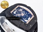 Richard Mille RM055 NTPT UOKF 1:1 Best Edition RG Inner Bezel Black Crown on Black Rubber Strap RMUL2 Super Clone - Görsel 7