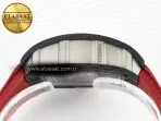 Richard Mille RM055 Ti/NTPT UOKF 1:1 Best Edition Black Inner Bezel Red Crown on Red Rubber Strap RMUL2 Super Clone - Görsel 13