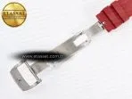 Richard Mille RM055 Ti/NTPT UOKF 1:1 Best Edition Black Inner Bezel Red Crown on Red Rubber Strap RMUL2 Super Clone - Görsel 22
