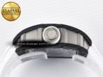 Richard Mille RM055 Ti/NTPT UOKF 1:1 Best Edition White/Black Inner Bezel White Crown on White Rubber Strap RMUL2 Super Clone - Görsel 14