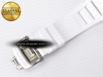 Richard Mille RM055 Ti/NTPT UOKF 1:1 Best Edition White/Black Inner Bezel White Crown on White Rubber Strap RMUL2 Super Clone - Görsel 20