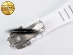 Richard Mille RM055 Ti/NTPT UOKF 1:1 Best Edition White/Black Inner Bezel White Crown on White Rubber Strap RMUL2 Super Clone - Görsel 21