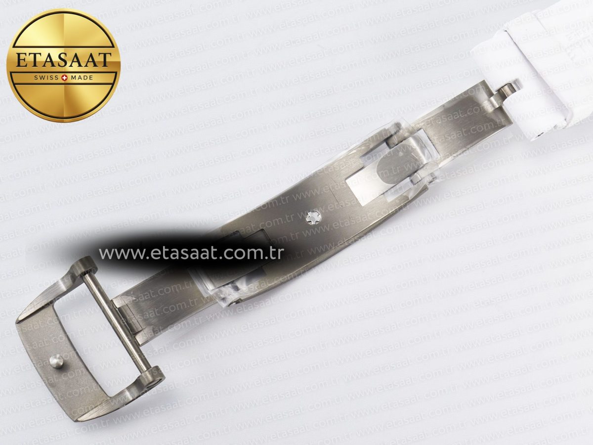 Richard Mille RM055 Ti/NTPT UOKF 1:1 Best Edition White/Black Inner Bezel White Crown on White Rubber Strap RMUL2 Super Clone - Görsel 23