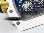 Richard Mille RM061 White Ceramic ZF 1:1 Best Edition on White Rubber Strap RMUL2 Super Clone - Görsel 18