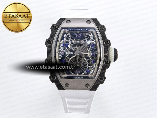 Richard Mille RM21-01 İskelet Kadran Beyaz Eta Saat - Görsel 3 - 1:1 Süper Klon Saat