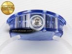 Richard Mille RM27-03 Blue Transparent Tourbillon MSF Best Edition Skull Dial on White Rubber Strap - Görsel 14