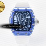 Richard Mille RM27-03 Mavi Şeffaf Tourbillon Msf Kauçuk Eta Saat - Görsel 3 - 1:1 Süper Klon Saat