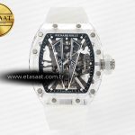 Richard Mille RM27-03 Beyaz Şeffaf Tourbillon Msf Kauçuk Eta Saat - Görsel 3 - 1:1 Süper Klon Saat