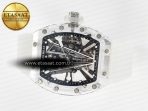 Richard Mille RM27-03 White Transparent Tourbillon MSF Best Edition Skull Dial on White Rubber Strap - Görsel 9