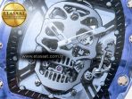 Richard Mille RM52-01 Blue Transparent Tourbillon MSF Best Edition Skull Dial on White Rubber Strap - Görsel 11