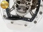 Richard Mille RM52-01 White Transparent Tourbillon MSF Best Edition Skull Dial on White Rubber Strap - Görsel 12