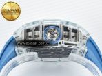 Richard Mille RM53-02 Transparent Tourbillon RMF Best Edition Skeleton Dial on Blue Rubber Strap - Görsel 14